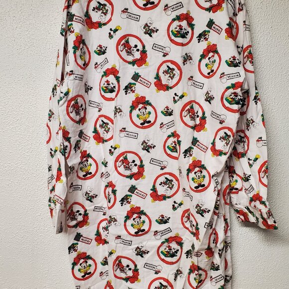 Womens Disney Christmas Sleepwear Sleepshirt Mickey Mouse - One Size Fits All - Picture 3 of 4